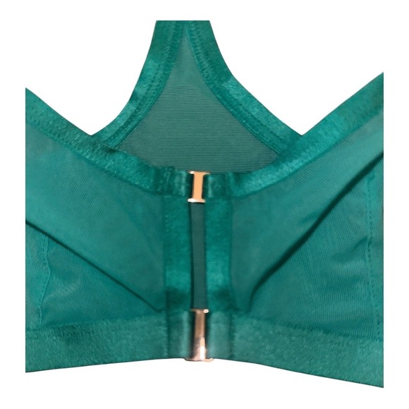 Auden Mesh Jade Unlined Racerback Bralette, XS - Picture 5 of 7